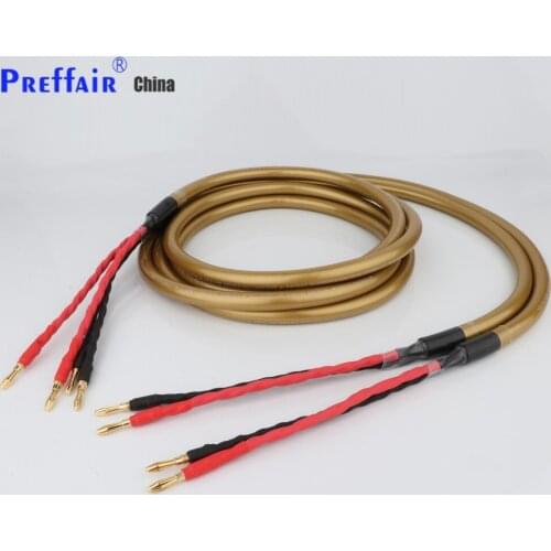 Pair 2.5m Cardas Hexlink Gold Five Hi Fi Speaker cable HIFI Audiophile Cable banana to banana