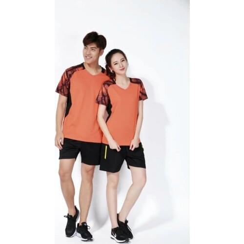 Women And Men Jersey Quick Dry Breathable Clothing Set 2019 Summer Tennis And Badminton Clothes Shirt+Short Sport Suit L2054YPC