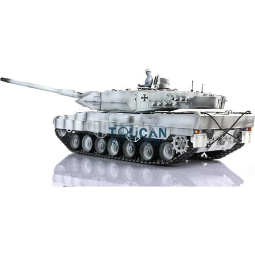 Leopard2A6 RC Tank 3889 Ver2 Full Metal Chasis 1/16 Customized Camo Winter Snow TH00944