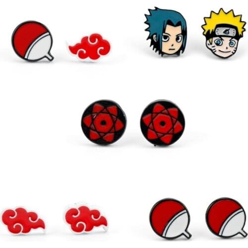 Cartoon Ninja Cosplay Earrings dripping oil cute cartoon asymmetric Earrings Jewelry