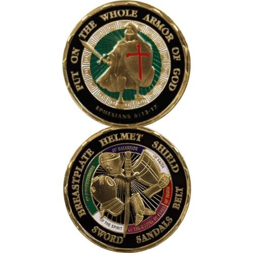 Custom made Commemorative coin Gold Plated Challenge Coin Military medallion coin factory direct can be customized w/ your logo