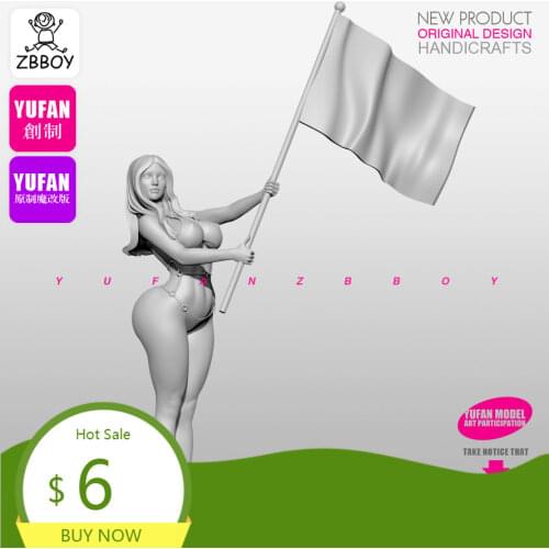 1/35 Resin Figure Kits Love girl resin Soldier self-assembled TD-201958