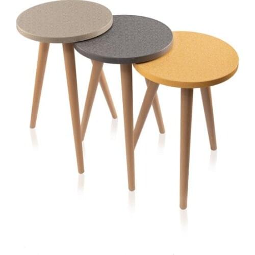 New Modern Dorcia Home Decorated Zigon Coffee table-Gray Cappuccino Mustard coffe table table basse