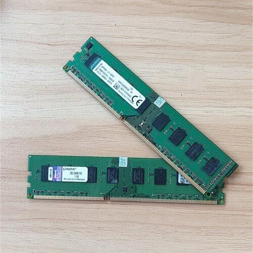 Used Kingston Desktop RAM DDR3 4GB PC3 KVR1333D3N9/4G DIMM Memory RAM 240 pins DDR3 4GB 1333MHz wide board FOR AMD/INTEL memoria