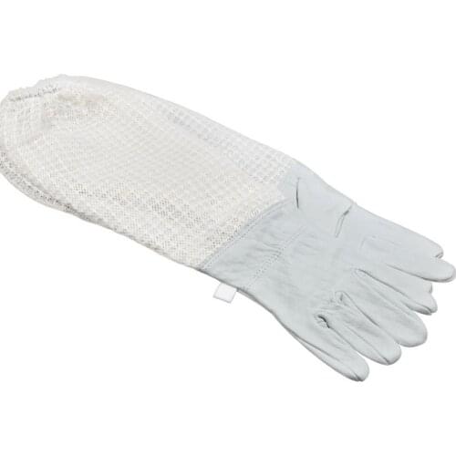 Beekeeping Gloves Protective Sleeves Sheepskin Breathable Mesh Cloth Anti-bee Anti-stinging Anti-stab Anti-cut Beekeeping tools