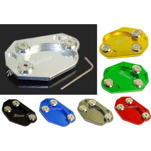 Sale Kickstand Foot Side Stand Extension Pad Support Plate For KAWASAKI Ninja ZX-10R ZX10R 2008 2009 2010 2011 2012 2013-2015