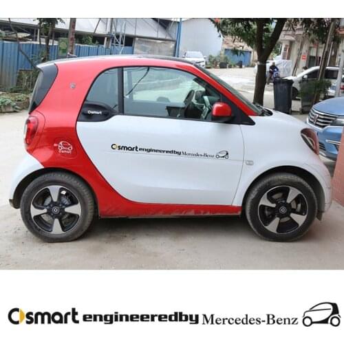 Smart Fortwo 453 451 450 car sticker logo letter car pull flower stickers car stickers decal accessories decorative stickers