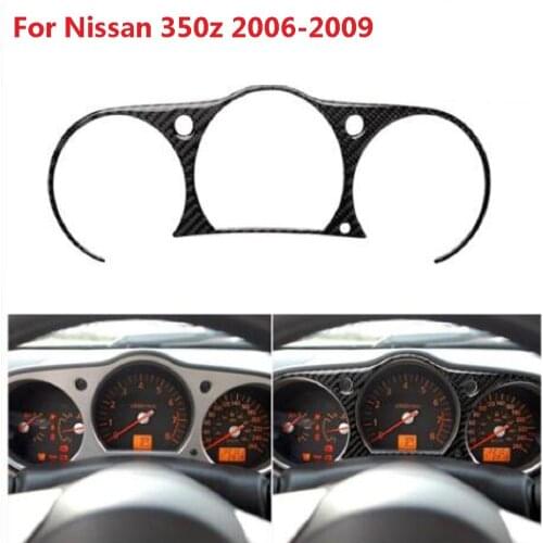Suitable for Nissan 350Z Z33 2006-2009 carbon fiber car speedometer surround instrument panel display panel modification