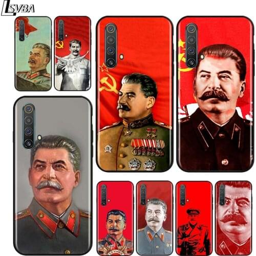 Stalin Soviet Union for OPPO Realme V15 X5 X3 X50 X7 X2 C17 C11 C3 C2 7 7i 6 6S 6i 5 Narzo 20 Pro Black Phone Case
