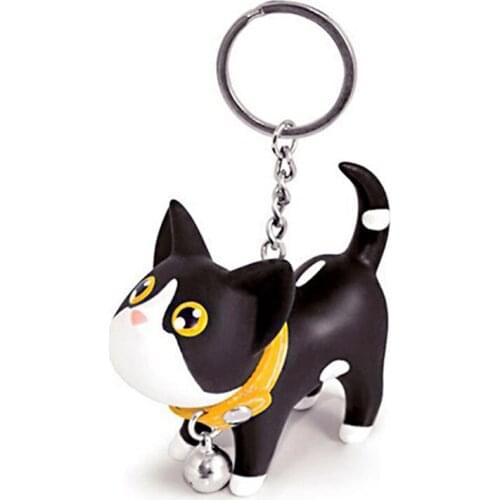 Cute Cartoon Dolls Cat KeyChain Women Handbag Key ring Car Couple Key Chains Kids Toy Charms Pendant Llaveros Gifts