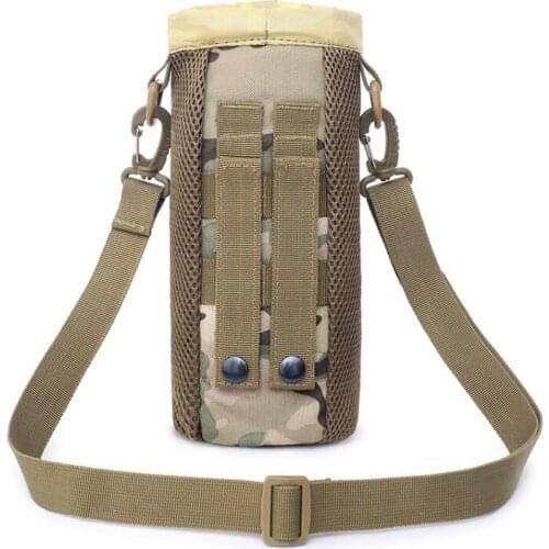 Tactical Molle Water Bottle Pouch 1050D Nylon Military Canteen Cover Holster Travel Kettle Bag 0.5L