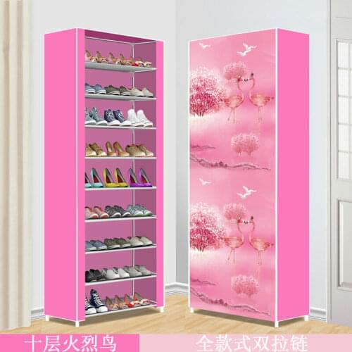 New Multilayer Shoe Cabinets DIY Assembled Space-saving Shoe Organizer Shelf Home Storage Closet Dust-proof Furniture Cabinet