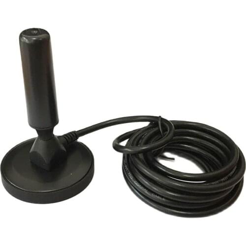 DVB-T/FM TV antenna 20dbi high gain dual band indoor aerial sucker base 3m cable IEC TV connector