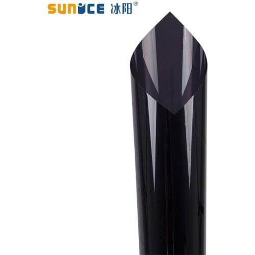 Sunice VLT15% Dark Black Car Window Tint Film Car Auto House Commercial glass sticker Solar Protection Summer 1x30m