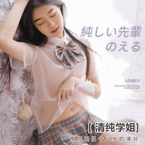 Clothes Women Students JK Uniform Sexual Fantasy Role Play Schoolgirl Couple Sex Games Cosplay Costume Sexy Mini Blouse Skirt