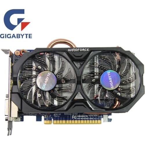 Gigabyte GTX 750 Ti 2GB Video Card NVIDIA GTX750 750Ti 2GB Graphics Cards GPU Desktop PC Screen Computer Game Map HDMI VGA Board