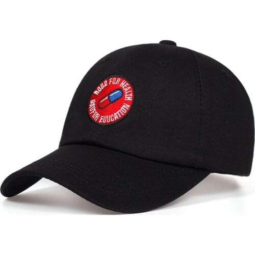 High quatily pill embroidery dad hat hip hop snapback hats Outdoor casual golf cap women men cotton% baseball caps