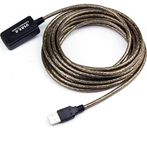 High Speed USB2.0 extension cable Male to Female with Signal Amplifier USB Adapter For Laptop PC A To B Printer Scanner 10m/15m
