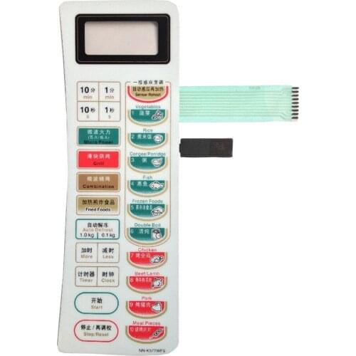 Replacement NN-K577WFS Microwave Oven Membrane Panel Touch Switch Touch Button for Microwave Oven Repair Part