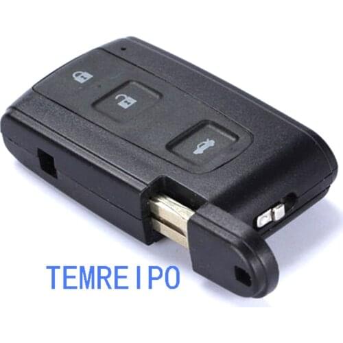 Replacement Key shell For Toyota 3 button remote key blank case with uncut key blade blank keyless