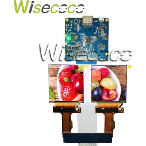 Wisecoco 2K 2.9 inch VR AR lcd display panel with conroller board MIPI interface 1440*1440