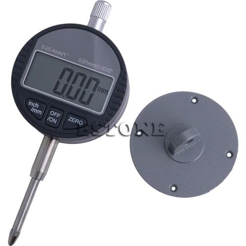 0.01mm/0.0005" Range 0-25.4mm/1" Gauge Digital Dial indicator Precision Tool -Y103