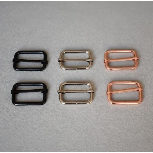 10 Pcs/Lot Metal Adjustable Webbing Slider for 30mm Fasteners Strap Backpack Belt Suitcase DIY Dog Collar Accessories