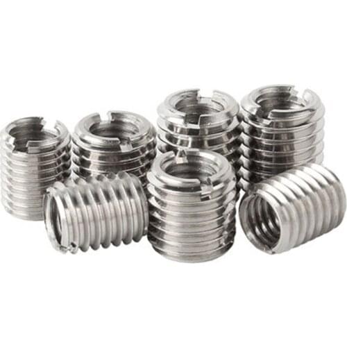 2pcs M8-M16 Stainless Steel 304 Internal External Teeth Nuts Slotted Thread Conversion Braces Screws Self-Tapping ThreadS Sheath