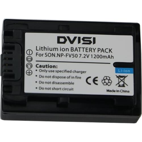 7.2V 1.2Ah NP-FV50 NP FV 50 NPFV50 Rechargeable Battery for Sony NP-FV30 NP-FV40 HDR-CX150E HDR-CX170 HDR-CX300 FV70 FV100 FH50