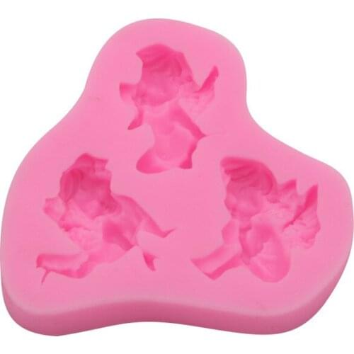 Automobile Fragrance Plaster Mold Bouquet Modeling Angel with Wings Angel Cake Fondant Epoxy Mold 15-321