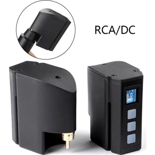 1Set Wireless LED Display Power Supply Mini Tattoo Power RCA/DC Connector Tattoo Supplier for Tattoo Pen Machine