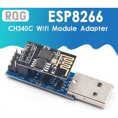 ESP8266 ESP-01/ESP-01S WIFI Module Adapter Download Debug Link Kit CH340C for Arduino IDE USB to ESP8266 ESP-01s DIY Kit