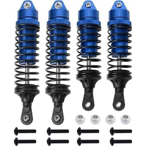 Hot RC Car Shock Absorber 4 Piece Front and Rear Shock Absorber Assembly for 1/10 Traxxas Slash 4X4 4WD Upgrade