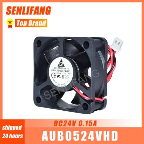 Well Tested For Delta AUB0524VHD 5020 DC24V 0.15A 2-Wire 50*50*20mm Square Inverter Cooling Fan