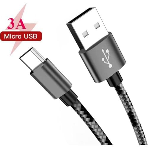 3A Micro USB Cable 1m 2m 3m Fast Charging Phone Charger adapter Data Cabel For Samsung s7 Huawei Xiaomi Andriod Microusb Cables
