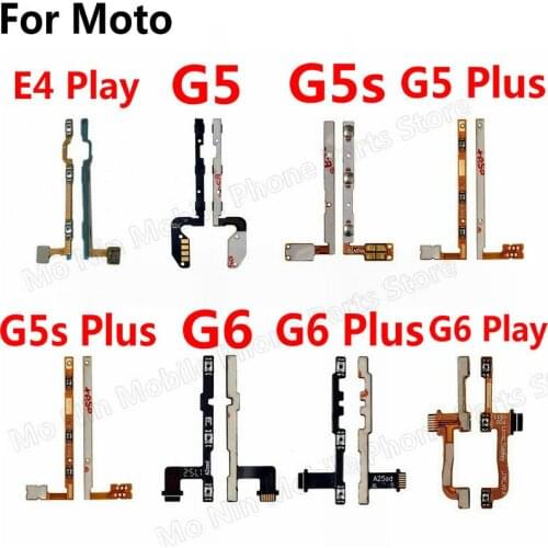 Power On Off Button Volume Switch Control Flex Cable Ribbon Replacement Parts For Motorola Moto G4 G5 G5s Plus G6 Plus Play