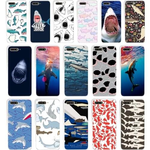 163SD ocean Whale Sharks fish Soft Silicone Tpu Cover Case for huawei Honor 7c 7x 7a pro 7x P20 Nova 2i 3i