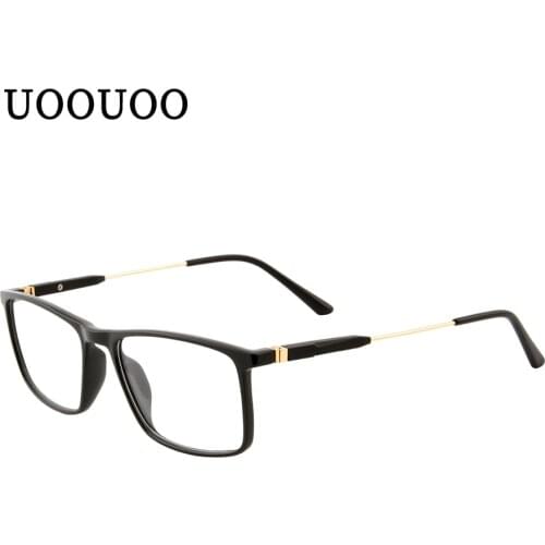 Uoouoo anti blue rays myopia glasses men prescription eyewear frames nearsightness glasses customzied degree photochromic 6145