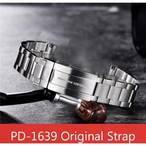 2020 PAGANI DESIGN original Silver Gold strap PD-1639 model stainless steel strap 20mm 22mm Accessories