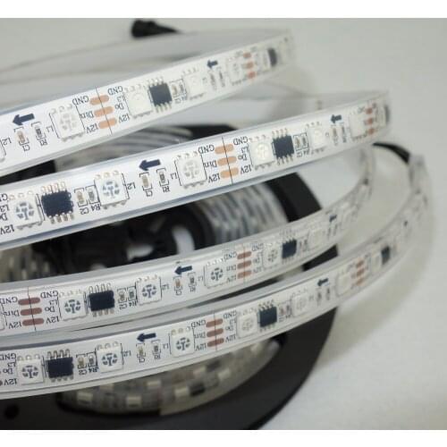 IP68 full color with epoxy resin filled in the tube;5m DC12V WS2811 300LEDs (20pixes/m) WHITEPCB led digital strip;with 13.5m