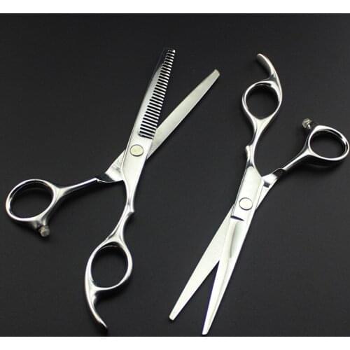 Professional Japan 4cr 6 inch hair scissors haircut cutting barber makas hair scissor thinning shears hairdressing scissors set
