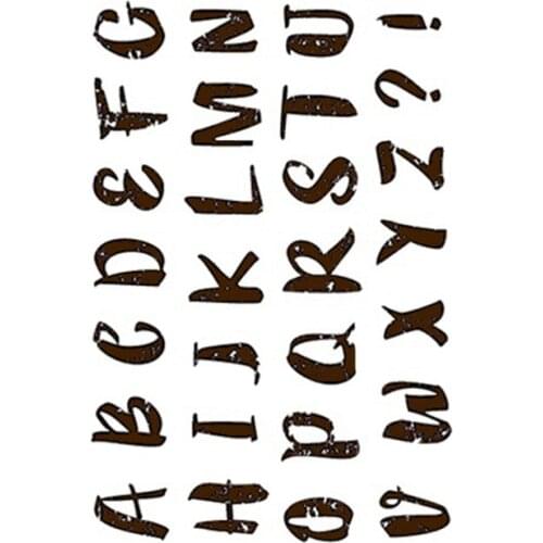 CLEAR STAMPS Alphabet letter Transparent stamp New 2019 Rubber Silicone Seal for DIY Scrapbooking Card Making Album Decor Crafts