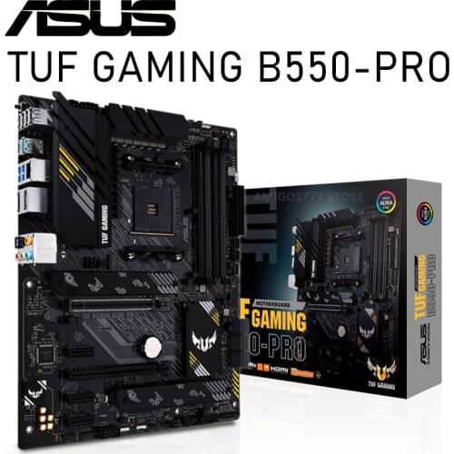 Socket AM4 Asus TUF GAMING B550-PRO Motherboard Support AMD Ryzen 5000/4000G/3000 Cpu PCI-E 4.0 CHAI M.2 B550 Placa-Mãe AM4 New