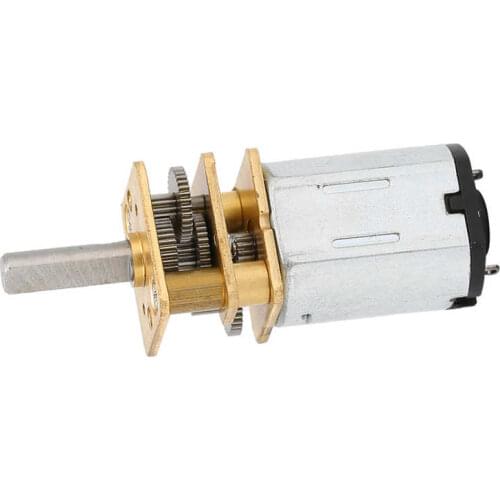 Reduction Gear Motor 12FN20 DC6V 200RPM 1:2 Speed Reduction Gearwheel Gear Motor Stainless Steel