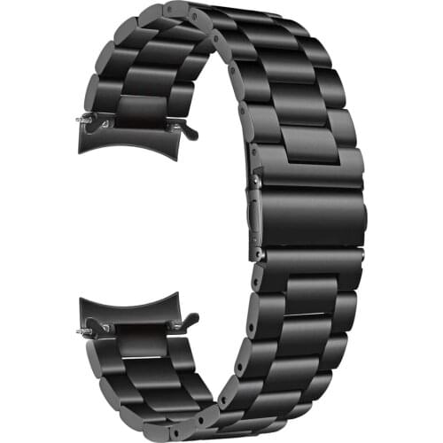 22mm Watch Bands For Samsung Frontier Gear S3 S4 Stainless Steel Business Strap Curved End Watchband Replacement Watch R810/R800