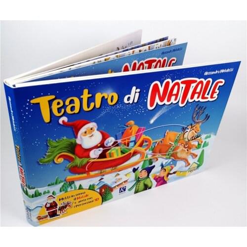 Parent Child Kids Toddler Baby Italian Book Early Education Enlightenment Lovely Cute Picture 3D Cardboard Libros Book Age 2 up