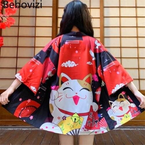 Sexy Traditional Kimono Belt Japanese Clothes Mujer Cardigan Cosplay Men Women Yukata Chinese Female Shirt Haori 2021 Vintage