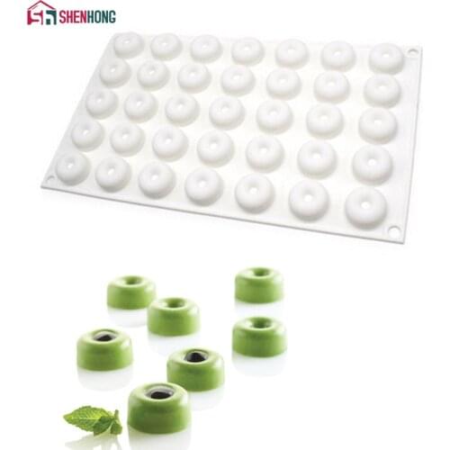SHENHONG Small Various Shape Cake Mould Button Silicone Decoration 3D Mold Mousse DIY Muffin Moule Baking Cookie Wedding
