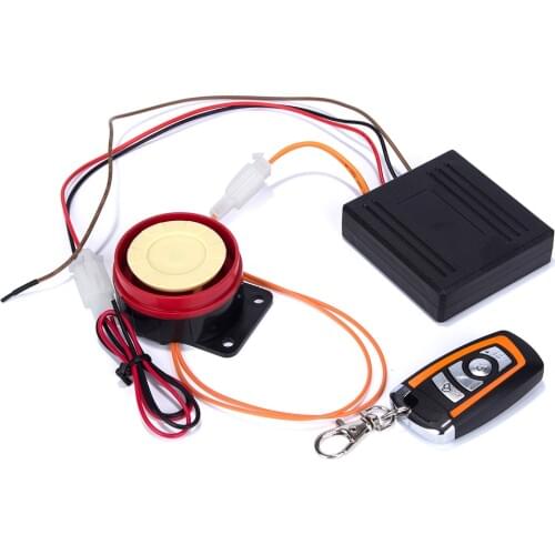 12V Motorcycle Scooter Autobike Anti-theft Security Alarm System 12V Remote Control Engine Start Motorcycle Single Alarm