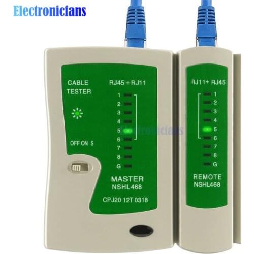 Professional Network Cable Tester RJ45 RJ11 RJ12 CAT5 UTP LAN Cable Tester Detector Remote Test Tools Networking High Quality